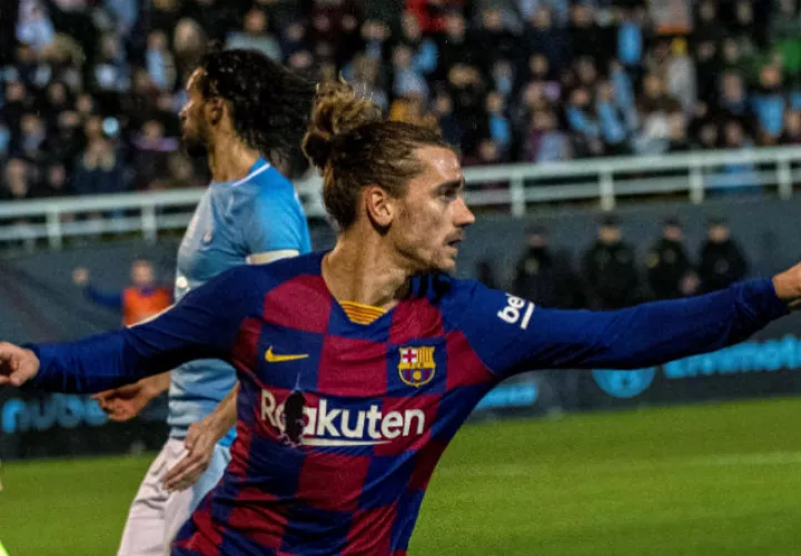 Antoine Griezmann evitó el ridículo del Barcelona ante el Ibiza  Foto EFE