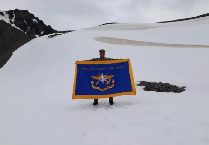El capitán del Jorge Lombardo, del Servicio Nacional Aeronaval, dijo sentirse orgulloso de la oportunidad que se le brindó.