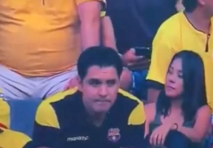 El hombre quedó con cara de pánico.