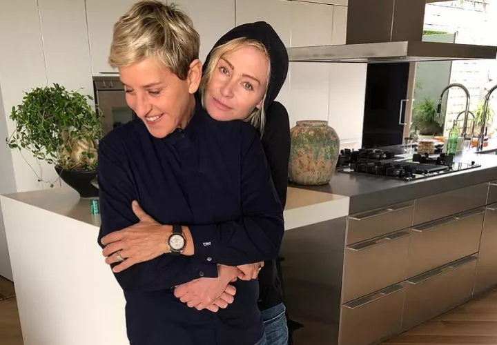 Ellen DeGeneres y su esposa Portia de Rossi. Foto: Instagram