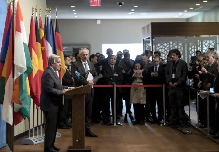  El secretario general de la ONU, António Guterres, el pasado lunes había solicitado que se bajara escalada, de violencia y que imperara el diálogo. FOTO/EFE