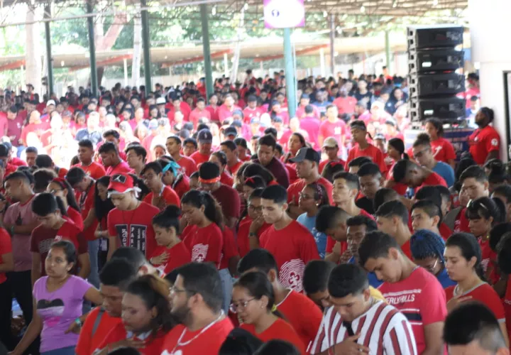 Los jóvenes se reunieron por espacio de cuatro días en las inmediaciones de la Feria de Azuero. FOTO/THAYS DOMÍNGUEZ