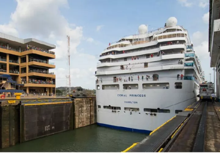 El Canal de Panamá conecta el océano Pacífico con el Atlántico. Foto: Canal de Panamá.
