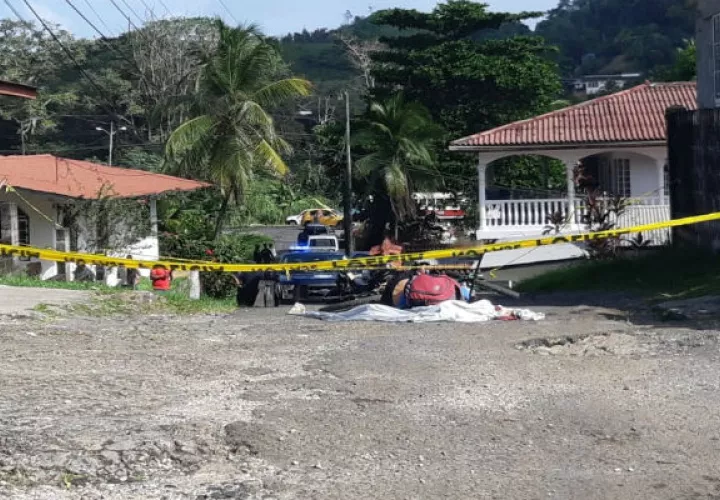 El hombre recibió al menos cinco disparos que le dieron en la cabeza. Foto: Diómedes Sánchez S. 