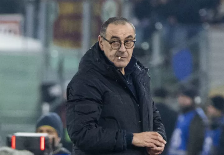 Maurizio Sarri, técnico de la Juventus. Foto EFE