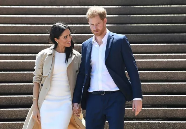 Meghan y Harry. Foto: EFE