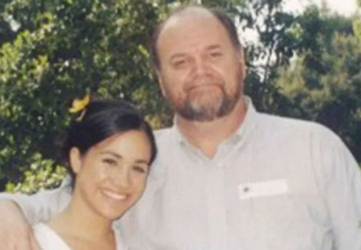 Meghan Markle y su papá. 