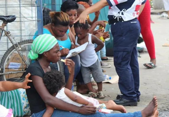 Nicaragüenses llegan a Panamá.