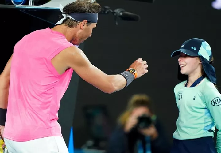 Nadal se robó los aplausos tras su gesto.