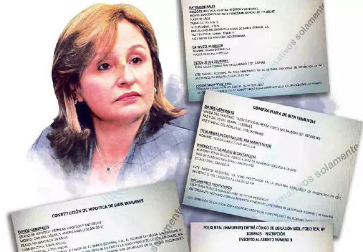 Kenia Porcell habría adquirido dos propiedades cuando fue procuradora. 