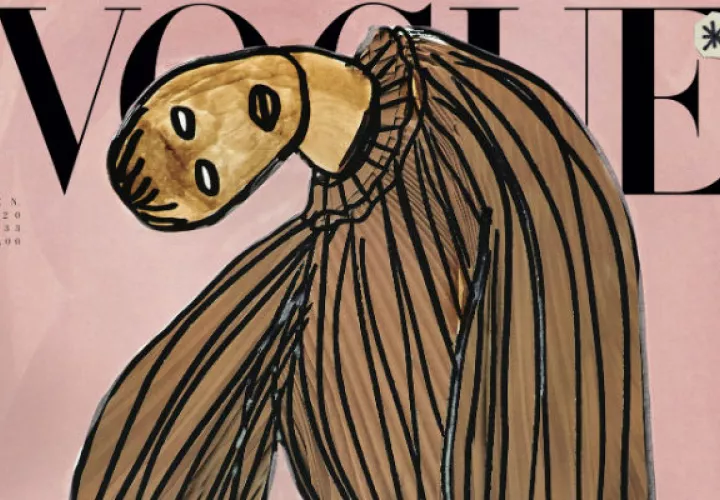 Ocho artistas diseñaron portadas para enero. Foto ilustrativa /  Vogue Italia.