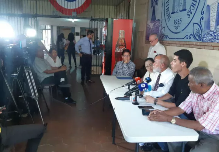 Ofrecieron una conferencia de prensa en la Universidad de Panamá. Foto: Linda Bran