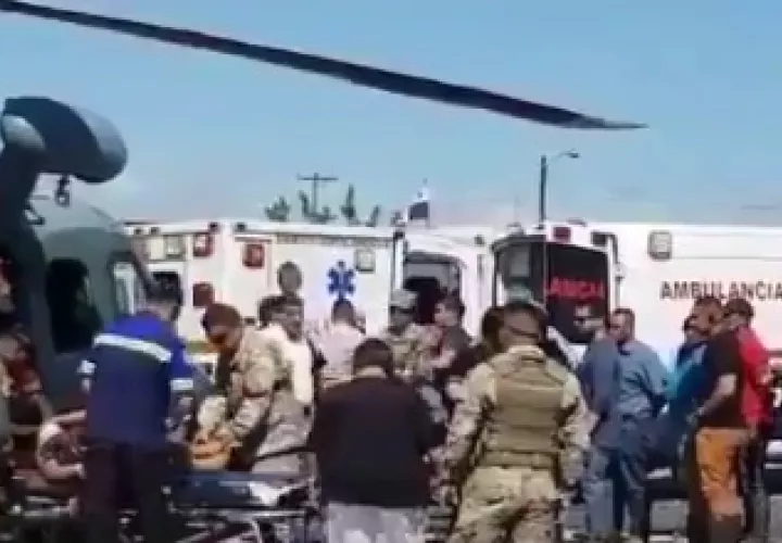 Entre los rescatados hay siete niños y varias mujeres. Foto/Captura Minseg
