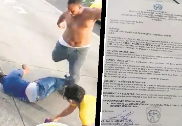 Kevin Moncada Luna, abogado de Abdiel Fuentes Moreno, explicó que se pidió una segunda reevaluación (ver documento en la foto), debido a que los dolores en el cuerpo  de su cliente persisten.