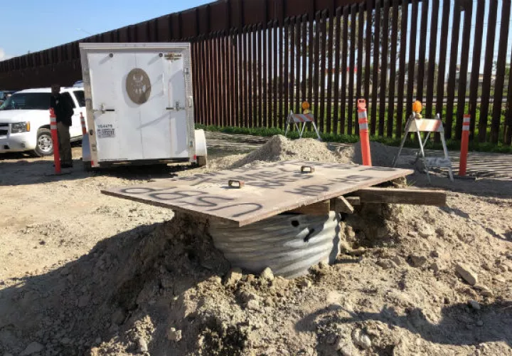 Vista del túnel que es extenso y altamente sofisticado. Foto: AP.