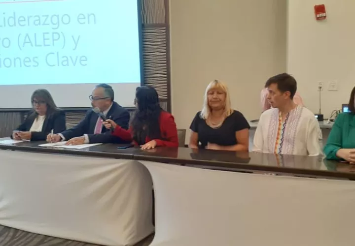 Conferencia de prensa sobre el lanzamiento del proyecto. Foto/ Víctor Arosemena