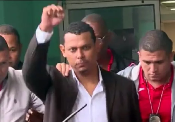 Alex Cedeño durante una comparecencia. 