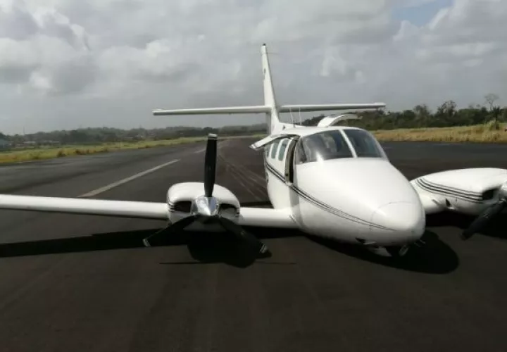 La aeronave al parecer confrontó problemas mecánicos. Foto: Diómedes Sánchez.