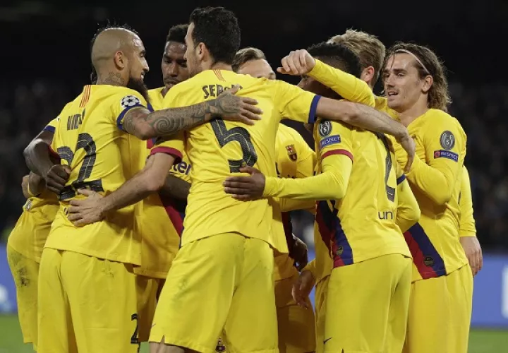 Griezmann rescató al Barcelona.
