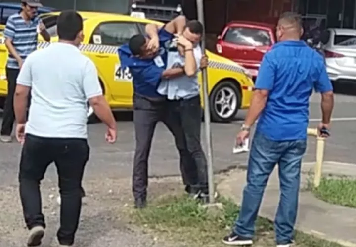  La pelea fue cerca al parque Manuel Amador Guerrero de Bugaba. Foto: Mayra Madrid. , 