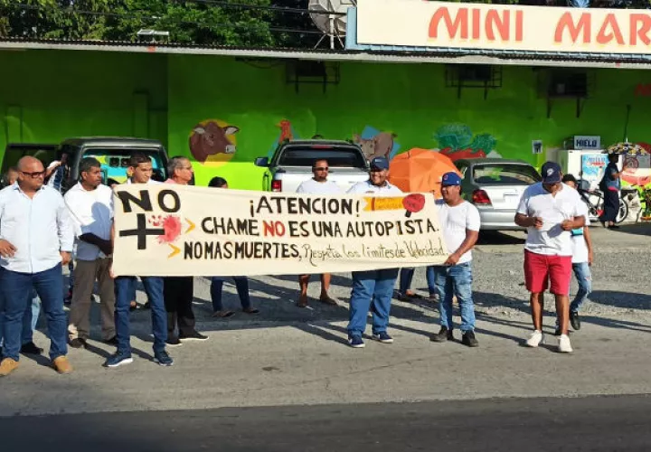 Los manifestantes exigen que se tomen políticas de seguridad vial. Foto: Eric A. Montenegro. 