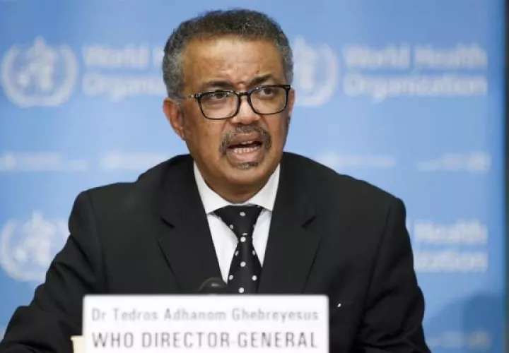 El director general del organismo, Tedros Adhanom Ghebreyesus, anunció el cambio de nombre. FOTO/EFE