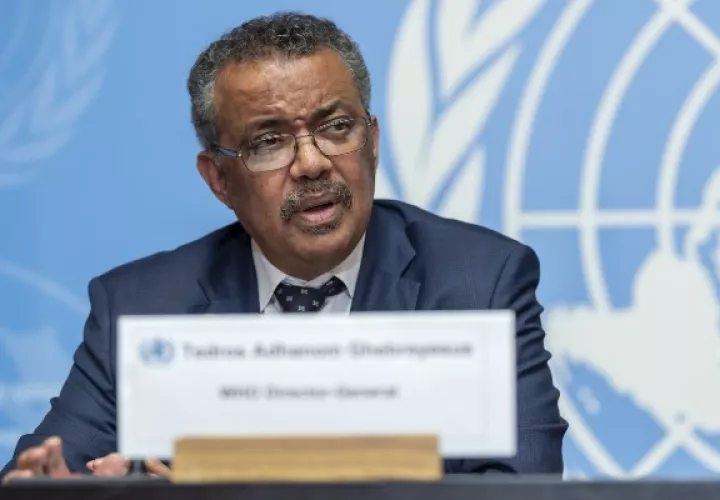 Tedros Adhanom Ghebreyesus,  director general de la OMS. FOTO/AP