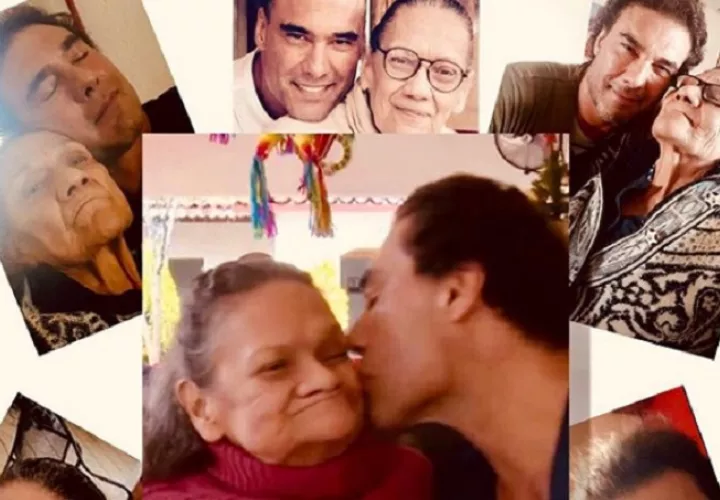 Fotos que compartió recientemente Eduardo Yáñez junto a su mamá. Foto: IG Eduardo Yáñez