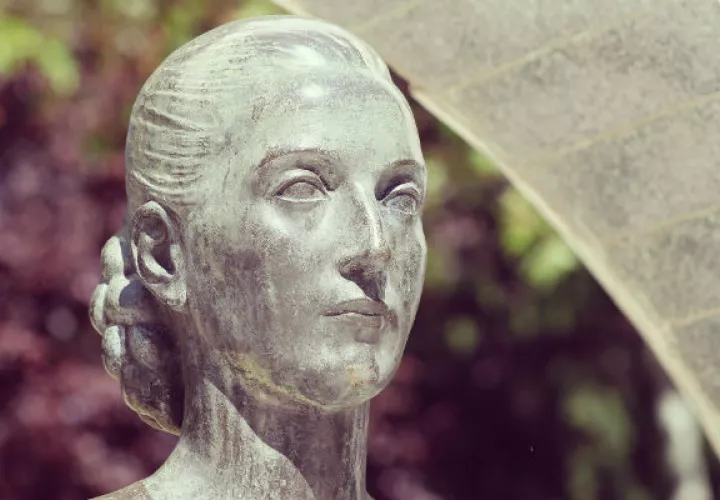 Busto en recuerdo de Eva "Evita" Perón. (Pixabay)