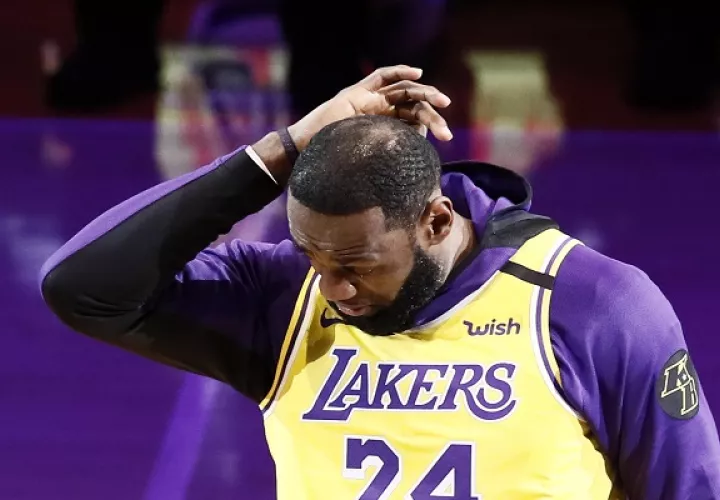 LeBron James  en el Staples Center. Foto:AP