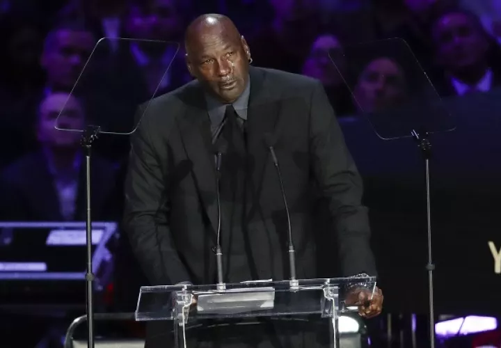Michael Jordan no ocultó su dolor.