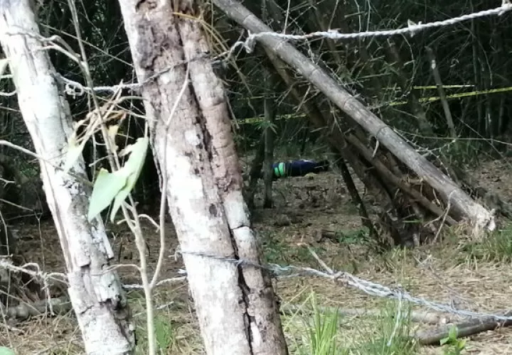 La víctima vestía un pantalón corto color azul y suéter del mismo color, estaba boca abajo. Eric Montenegro. 