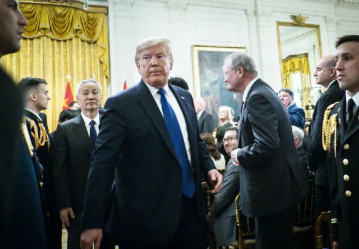 El agresivo enfoque comercial de Trump ha acelerado una carrera tecnológica con China. Foto / Pete Marovich para The New York Times.