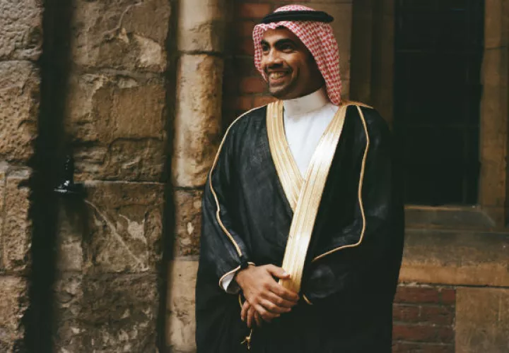 Ghanem al-Masarir es un satírico disidente saudita y astro de YouTube. Vive en Londres. Foto / Charlotte Hadden para The New York Times.