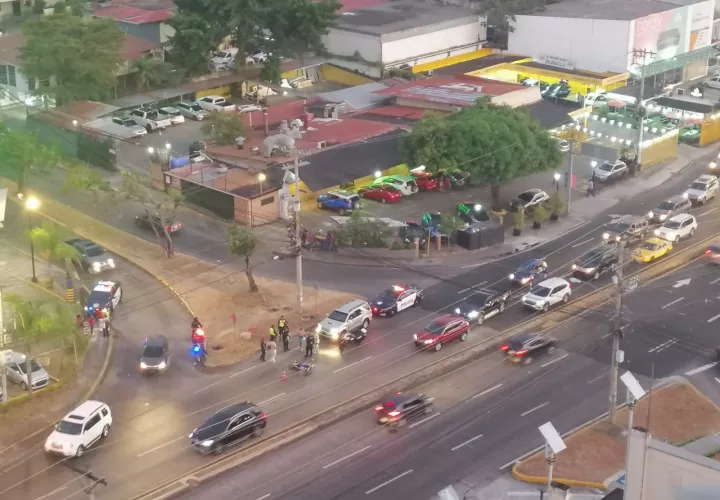 El hecho se registró a la altura de La Alameda, sobre la Vía Ricardo J. Alfaro. Foto: Cortesía.