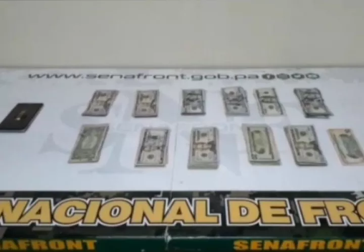 El costarricense iba en un bus comercial y llevaba el dinero adherido al cuerpo. Foto: Mayra Madrid. 