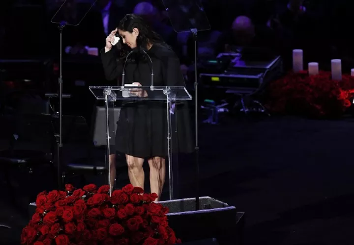 Vanessa lloró durante su discurso.
