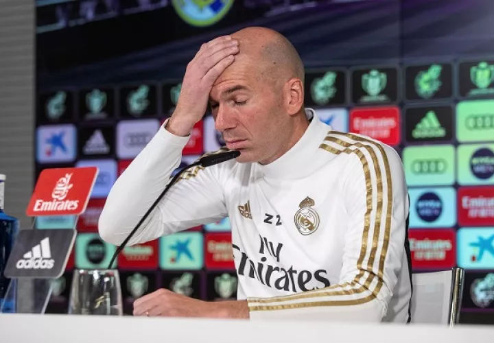 Zinedine Zidane en conferencia de prensa.