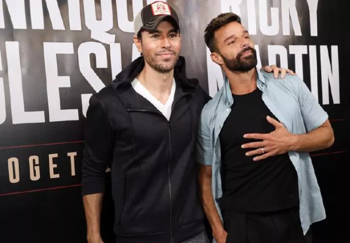 Enrique Iglesias y Ricky Martin.