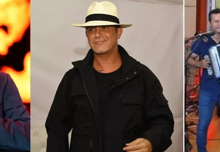 Rubén Blades, Alejandro Sanz y los hermanos Sandoval.