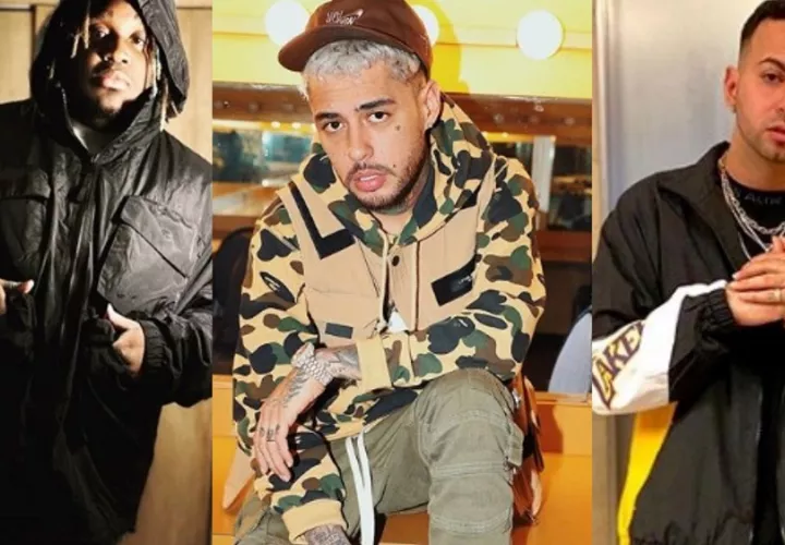 Sech, Dalex y Justin. Foto: Instagram