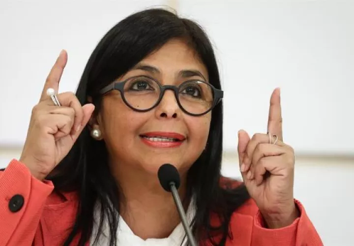  Coronavirus en Panamá: Vicepresidenta del Gobierno de Venezuela, Delcy Rodríguez. FOTO/EFE