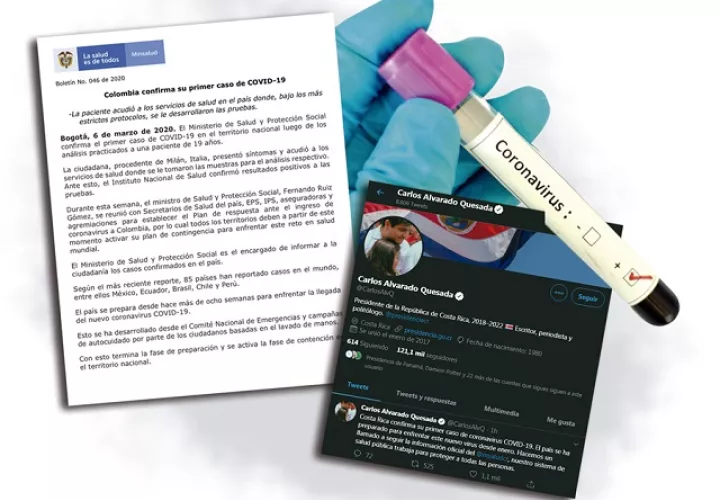 Con estos casos confirmados ambos países culminan la fase de preparación y entran en la de contención del COVID-19.