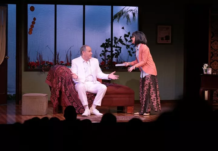 Leo Wiznitzer en la obra 'Dios mío', en Teatro La Estación. Foto: Panamá América