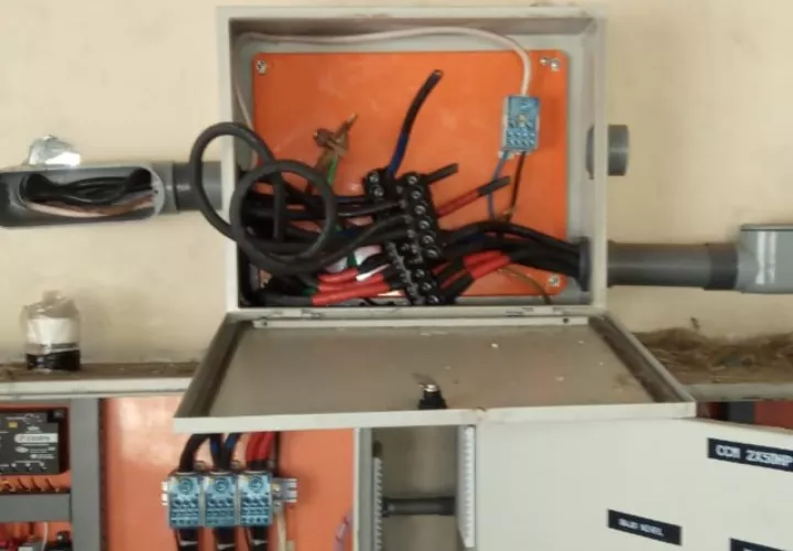 Se llevaron el cableado y el panel eléctrico de la estación de bombeo. Foto: Cortesía