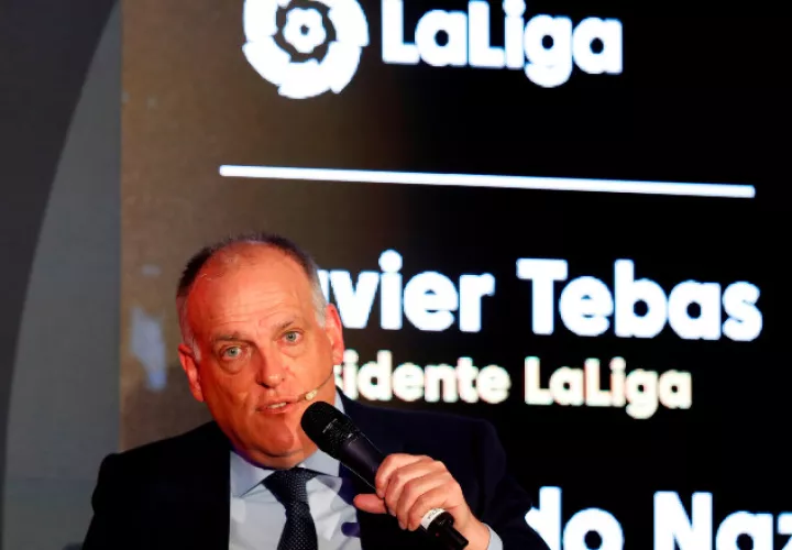 Javier Tebas, presidente de LaLiga de España. Foto EFE