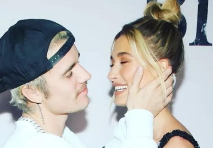 Justin Bieber y Hailey Baldwin.  Foto: Instagram