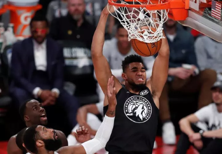 Karl-Anthony Towns, jugador de los Timberwolves de Minnesota. Foto EFE