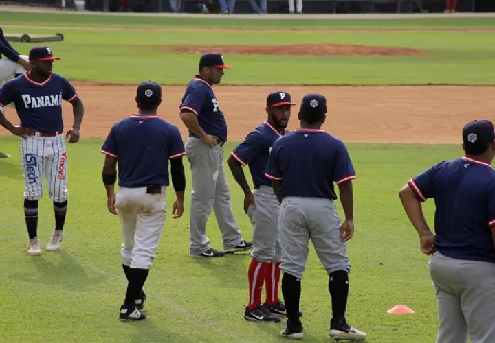 Jugadores del equipo panameño. Foto:EFE