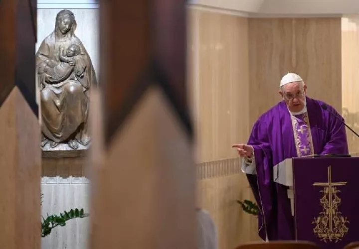 A causa del coronavirus, este año Francisco celebrará todas las celebraciones litúrgicas de la Semana Santa sin la presencia física de fieles,  FOTO/EFE